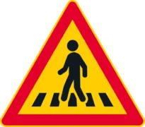 Merkillä voidaan varoittaa suojatiestä.