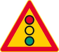 Merkillä voidaan varoittaa liikennevaloista.