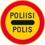 Merkillä osoitetaan, että ajoneuvo on pysäytettävä merkissä osoitettua tarkastusta varten. Merkin teksti määräytyy tarkastuksen suorittajan mukaan.