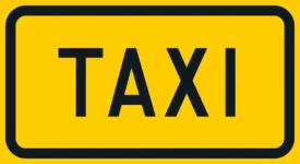 Merkki sijoitetaan ajosuunnassa taksiaseman takarajalle.